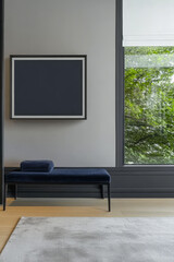 Modern interior design showcasing minimalism and natural light in a contemporary space