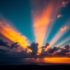 Fototapeta premium sunrise in the sea 
