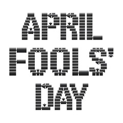 Fototapeta premium April Fools' Fun Typography, April Fools banner,