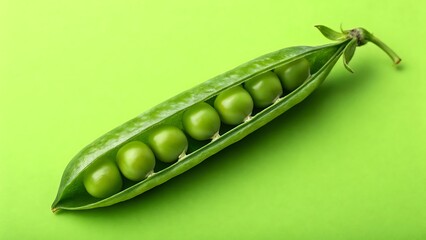 peas on a white background