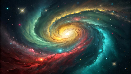 Obraz premium abstract starry Space purple with shining star dust, Space with Planets background, Space abstract background, Outer space background