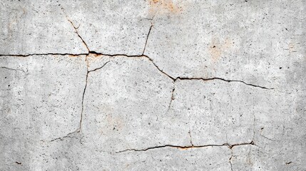 Obraz premium Cracked Concrete Texture with Detailed Fissures and Surface Imperfections