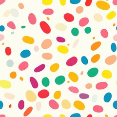 Seamless Colorful Jellybean Pattern Wallpaper for Fun and Playful Designs