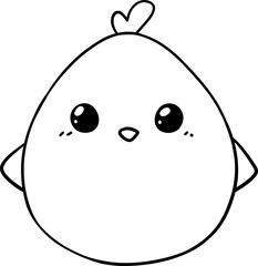 Easter egg Outline Coloring