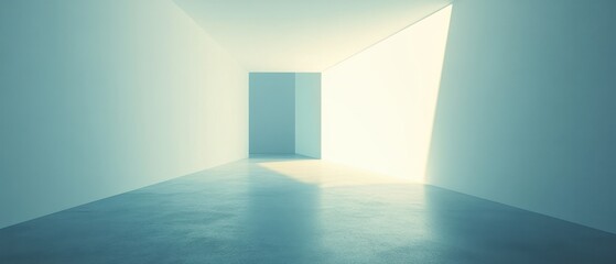 Obraz premium Minimalist Space Featuring Natural Light and Simple Design Elements