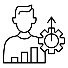 business performance vector icon