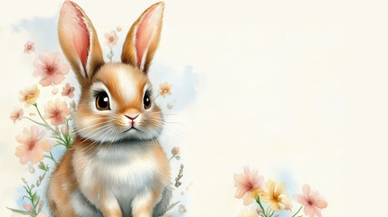 Fototapeta premium easter bunny in the grass