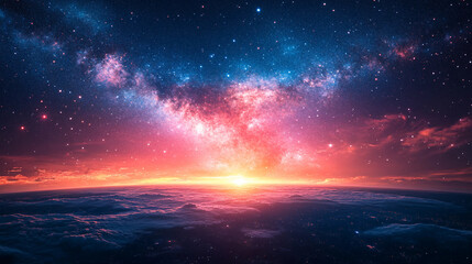 Fototapeta premium Satellite Orbiting Earth Stunning Space Exploration Modern Technology Digital Artwork High Definition Image Blue Planet Cosmic Background Detailed