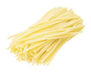 egg yellow noodle pasta isolated on transparent background. pile of egg yellow noodle pasta isolated. heap of egg yellow noodle pasta isolated  