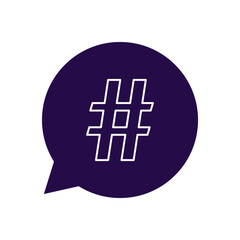Obraz premium Hastag icon