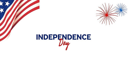 Obraz premium Brushstroke US Flag Design for Independence Day, Independence Day of America, 4th of July, National Independence day, 4th July