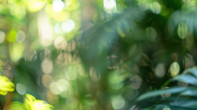 Bright and blurred zoo background with a mix of colors and nature in the frame.