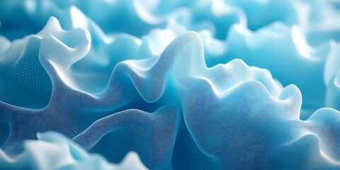 Fototapeta premium Abstract Blue Wavy Texture