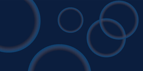 Abstract blue circle background. Vector illustration design for presentation, banner.