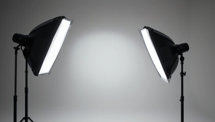 Plain softbox lighting with no branding, ideal for studio and portrait photography visuals