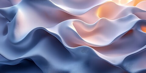 Obraz premium Abstract Fluid Forms, Light Play, Background Design