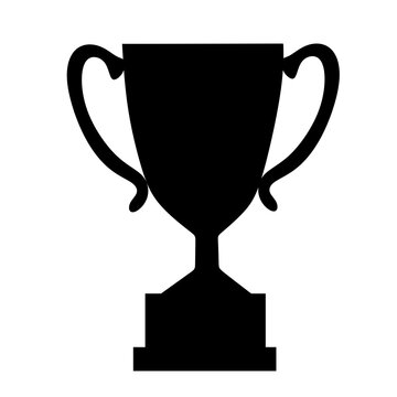 throphy silhouette vector. Champion Vector. Winner Illustration Sign. Best Achievement Symbol. Trophy Cups