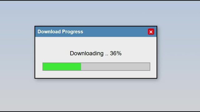 Retro Download Progress Bar Animation Classic 2000s Aesthetic