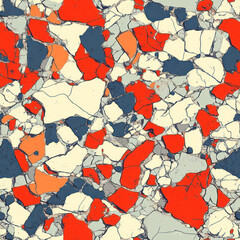 Fototapeta premium Abstract fractured colorful surface pattern