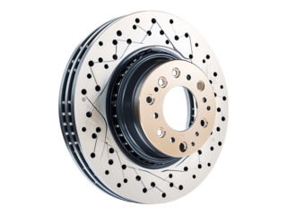 Ventilated car disk brake assembly