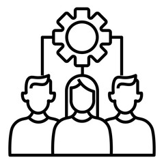 corporate brainstorming vector icon