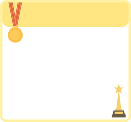 Medal Trophy Frame Text Box