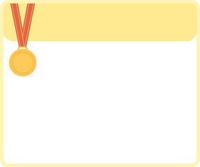 Medal Trophy Frame Text Box