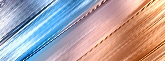 Obraz premium Mesmerizing Metallic Gradient with Reflective Iridescent Sheen and Cool Tones