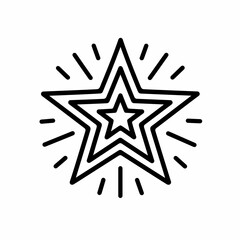Obraz premium Triple Starburst Icon