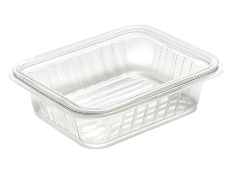 Plastic clamshell container