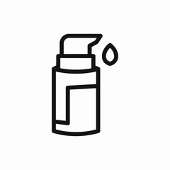Liquid soap dispenser icon vector sign