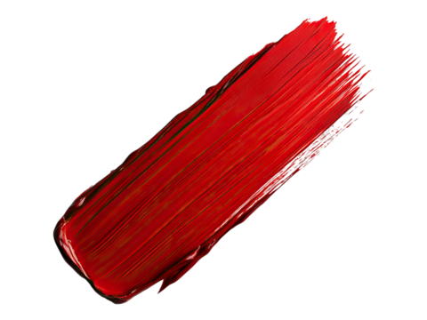 Scarlet sage red paint stroke