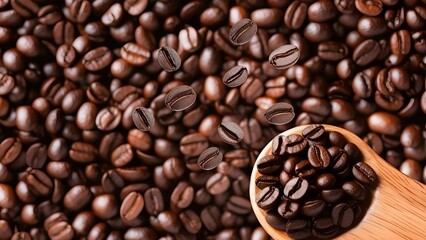 Obraz premium coffee beans background