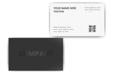Modern Real Estate Agency Simple Business Card Layout Template Design 