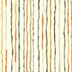 Abstract watercolor stripes pattern, textile design, background