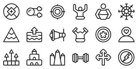 SWOT strengths, weaknesses, opportunities and threats editable stroke outline