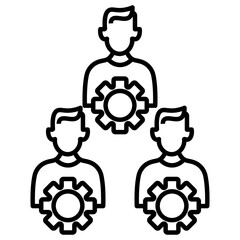 labor relation vector icon