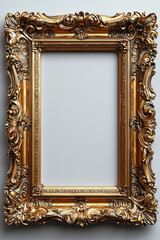 Mockup of Gilded Vintage Antique Picture Frame