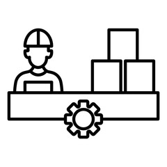 manufacturing vector icon
