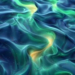 Fototapeta premium Flowing Waves of Abstract Color and Light Creates a Dynamic Movement of Artistic Expression