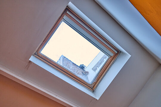 Repair and fixing  etaps of water damage on roof windows in Attic