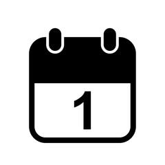 calendar date icon isolated on transparent background
