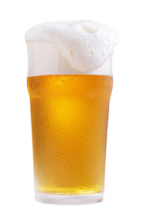 glass of beer isolated on transparent background