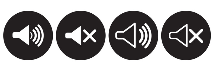 Speaker icon vector. Volume icon. Loudspeaker icon vector