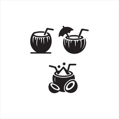 coconut set of cupcakes and sweets