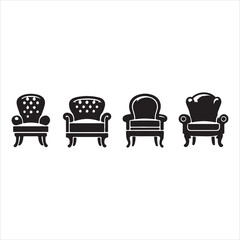 furniture icons set