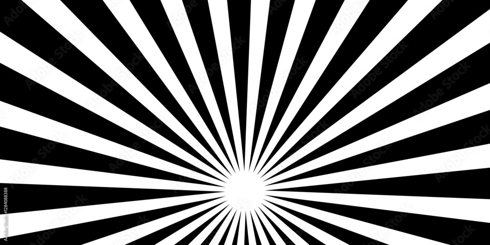 Canvas Prints abstract starburst retro spiral pattern sleek comic book style background. pop art black colored com