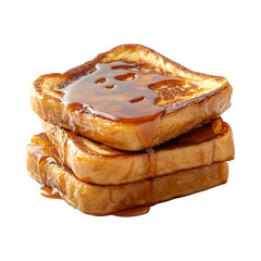 Caramel French Toast Filling Isolated on Transparent Background