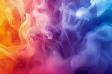 Obraz premium Dynamic Swirl of Colorful Smoke in an Abstract Design With Vibrant Hues