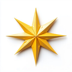 Obraz premium golden star on white background